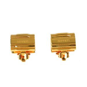 Scuderia Ferrari Gold Color Clip On 100% Brass Earrings